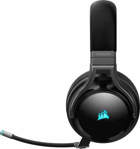 Corsair Virtuoso RGB Wireless SE Gaming-Headset - Hochwertiges Gaming-Headset mit 7.1-Surround-Sound und Broadcast-Qualität Mikrofon, ideal für PC, PS4, Switch und Mobilgeräte. Ultimativer Komfort dank Memory-Schaum-Ohrmuscheln und kabelloser Verbindung.