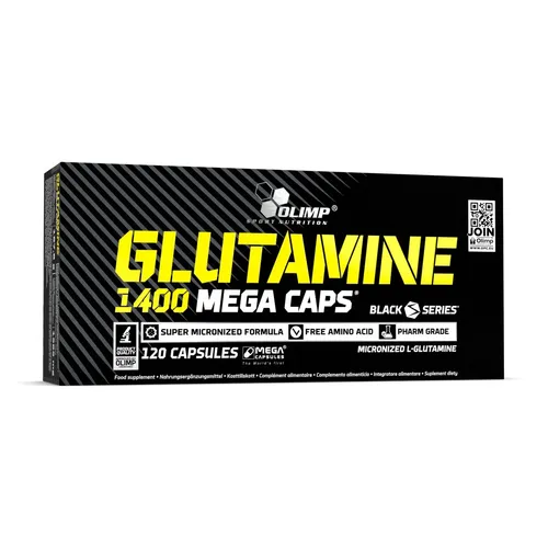 Olimp Glutamine 1400 - 300 Kapseln für Muskelaufbau - Protein Shakes & Muskelaufbau, unterstützt die Muskelgesundheit und stärkt das Immunsystem, ideal für Bodybuilding und Fitness.