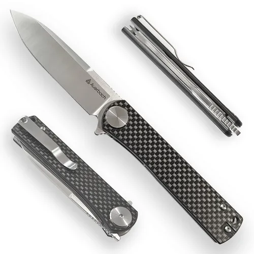 AUERBACH Gentleman Folder "Charles" Taschenmesser, - Elegantes Klappmesser für den Gentleman, ideal für Outdoor-Aktivitäten und stilvolle Einsätze.