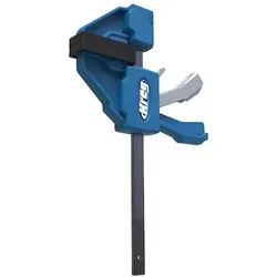 VersaGrip Einhandzwinge - 150 mm - KVGC6 - Werkstatteinrichtung mit patentiertem, anpassungsfähigem Klemmkopf für vielseitige Spannmöglichkeiten, ideal für Holzprojekte.