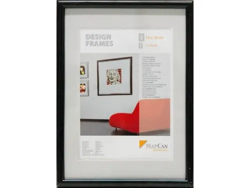 Kunststoff Bilderrahmen Design Frames schwarz, 60 x 80 cm - Bilderrahmen in elegantem Schwarz, 60 x 80 cm, ideal zum stilvollen Präsentieren Ihrer Lieblingsbilder.