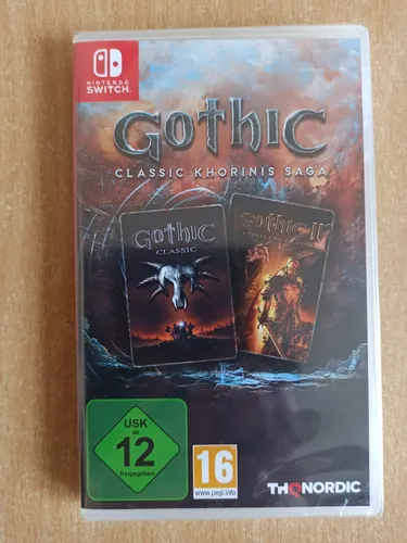 Gothic 1 & 2 Classic Khorinis Saga - Switch [EU Version] - PC- & Videospiele: Erlebe über 100 Stunden episches Fantasy-RPG mit den preisgekrönten Gothic-Klassikern auf Nintendo Switch. Besiege Gegner und entdecke Reichtümer in der faszinierenden Welt von Khorinis!