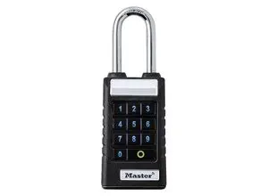 Master Lock 6400EURLJENT Bluetooth Vorhängeschloss - Robustes Bluetooth-Vorhängeschloss für Geschäftsanwendungen, kompatibel mit Smartphones. Einfache Verwaltung über die Master Lock Vault Enterprise App für sicheren Zugang und Kontrolle.