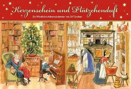 Kerzenschein und Plätzchenduft. Ein Windlicht-Adventskalender mit 24 Türchen (Adventskalender für Erwachsene: Windlicht mit 24 Türchen, Band 9)