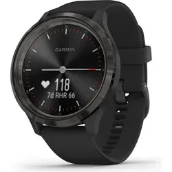 Garmin vivomove 3 - Hybrid-Smartwatch mit Silikonarmband schwarz - Elegante Hybrid-Smartwatch für aktiven Lebensstil. Sie kombiniert analoge Uhr mit smarten Funktionen wie Fitness-Tracking, Herzfrequenzmessung und Smartphone-Benachrichtigungen. Ideal für jeden Tag!