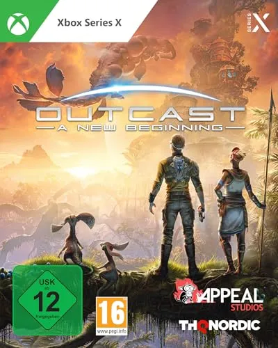 Outcast - A New Beginning - Xbox Series X - Action-Adventure Spiel mit Jetpack, erkunde eine handgefertigte Welt und erlebe eine nicht-lineare Geschichte, während du die Kultur der Talaner entdeckst.