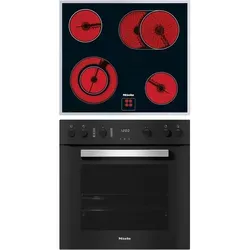 Miele Herdset H 2459 E Active Obsidianschwarz + KM 6013 - Herd-Set in elegant Obsidianschwarz mit Induktions-Kochfeld, energiesparend (Energieeffizienz A+) und innovativem EasyControl Display für höchsten Bedienkomfort.