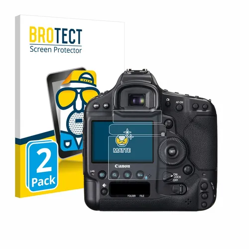 2x BROTECT Schutzfolie Entspiegelt für Canon EOS 1D X Matt Antireflektierend
