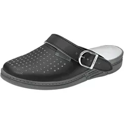Abeba Berufsschuhe the Original OB Clog schwarz CE SR - Schwarz - 47 - Der Abeba 7030 Clog in Schwarz vereint Komfort und Sicherheit für Pflege und Gastronomie. Mit rutschhemmender Sohle und verstellbarem Fersenriemen ist er der ideale Begleiter für den Arbeitsalltag.