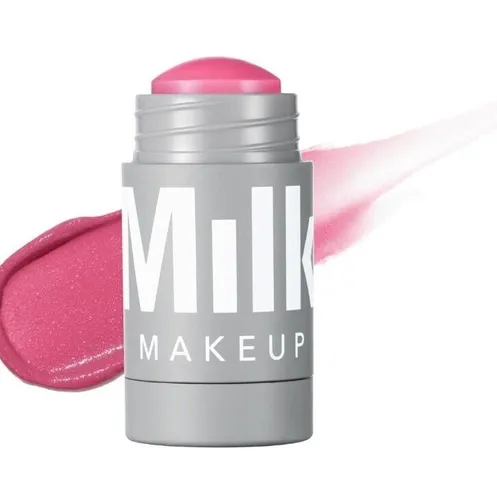 Milk Makeup Lip + Cheek Cream Blush Stick 6g - Vegan und vielseitig - Lippenstift & Blush in einem, vegan und ideal für einen natürlichen Look. Perfekt für unterwegs mit 6g cremiger Formel in der Farbe Rally.