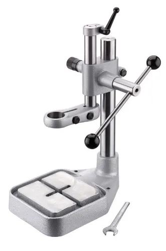 Duss Präzisions-Tischbohrständer für Spannhals Ø43 mm aus Stahl - Hochwertiger DUSS Tischbohrständer für präzises und rechtwinkliges Bohren. Ideal für Bohrmaschinen mit 43 mm Spannhals, bietet er Stabilität und exakte Bohrführung.