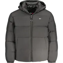 Tommy Jeans Herren Pufferjacke Essential Down Jacket, Warm und stylisch in Schwarz (Black), XL - Funktionsjacke mit abnehmbarer Kapuze und zwei Reißverschlusstaschen, ideal für jeden Anlass und schützt optimal vor Wind und Wetter.