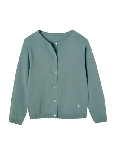 Vertbaudet Mädchen Strickjacke Basics smaragdgrün 128