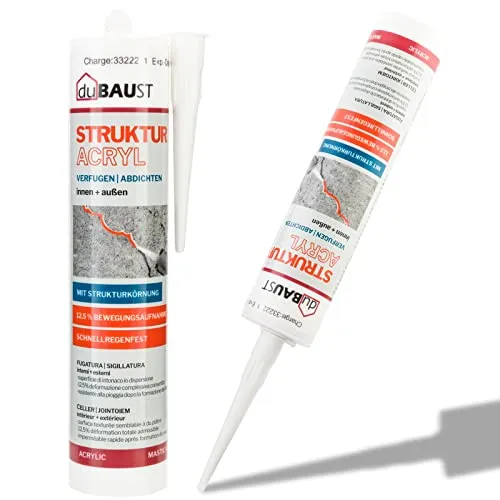 duBAUST Strukturacryl PAC24 12,5% Bewegungsaufnahme, überstreichbar 310ml, weiß