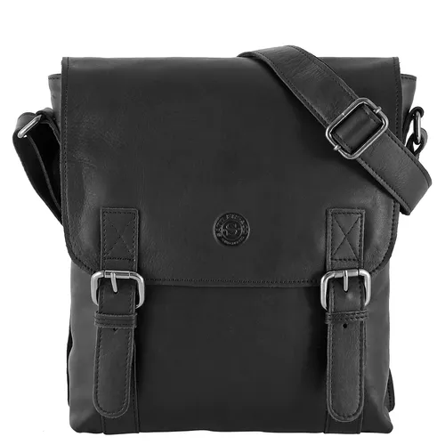 Sattlers & Co. Umhängetasche The Changee Urmet black 93*013 - Stylische Umhängetasche mit Reißverschluss-Hauptfach und gepolstertem Tabletfach. Praktische Fächer und ein verstellbarer Schulterriemen bieten Komfort und Funktionalität für den Alltag.