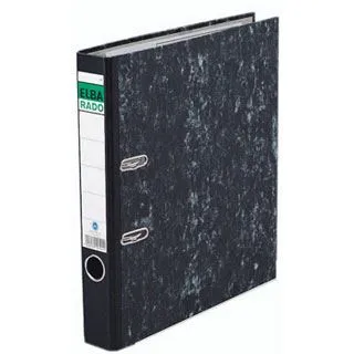 ELBA rado Wolkenmarmor Ordner schwarz marmoriert Karton 5,0 cm DIN A4