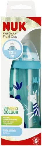 NUK Kubek 300 ml 12m  Flexi Cup Kameleon niebieski 10255575 NUK 4008600439967