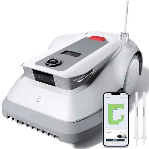 ECOVACS GOAT G1-800 Mähroboter - Mähroboter für bis zu 800 m², vollautomatische Kartierung ohne Begrenzungskabel, präzise Hindernisvermeidung und 16-Zonen-Management für perfekte Rasenpflege.