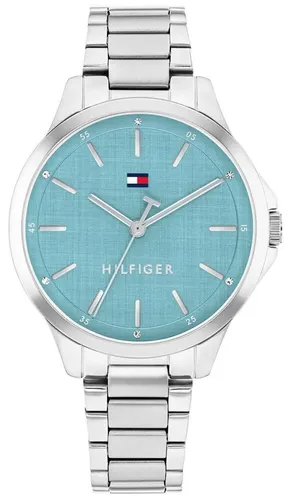 Tommy Hilfiger Quarzuhr CHLOE 1782826 – Elegante Damenuhr mit Edelstahlarmband - Die Tommy Hilfiger CHLOE 1782826 vereint amerikanischen Lifestyle und zeitloses Design. Mit ihrem hochwertigen Edelstahlarmband und dem präzisen Uhrwerk ist sie der perfekte Begleiter für jeden Anlass. Setze modische Akzente!