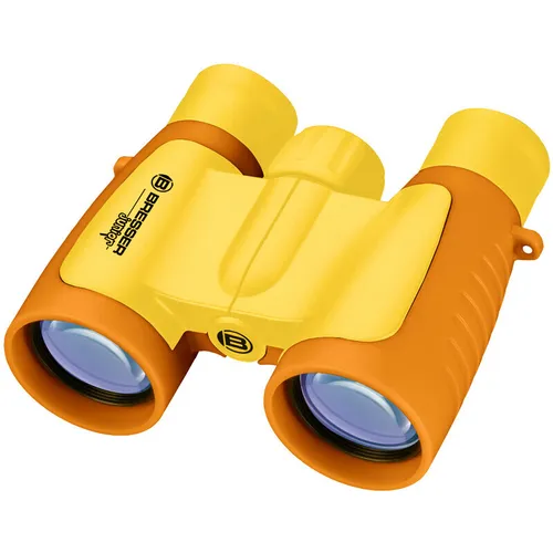 Bresser Optics BRESSER JUNIOR Kinderfernglas 3x30 in verschiedenen Farben gelb, 3x, 3 cm, Orange, Gelb, 110 g