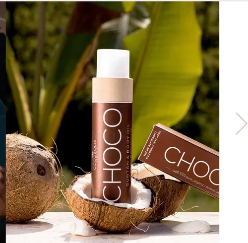 Cocosolis Choco Tanning Accelerator mit Vitamin E - Selbstbräuner mit Bräunungsbeschleuniger, angereichert mit Kokosbutter für eine schnelle, gleichmäßige Bräune und extra Feuchtigkeit. Ideal für Sonnenliegen!