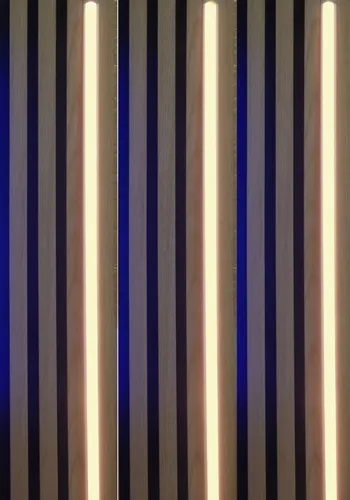 LED Leuchte Warmweiss Kunststoff-Schiene-weiß 4x100cm Netzteil #3680