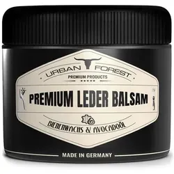 Urban-Forest Lederpflege Premium Balsam 250ml - Lederpflege für Glattleder mit UV-Schutz, reinigt und imprägniert, verlängert die Lebensdauer und schützt vor Rissbildung – ideal für Bekleidung, Möbel, Auto und Schuhe.