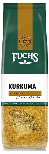 Fuchs Gewürze - Kurkuma gemahlen im recyclebaren Nachfüllbeutel - 70 g