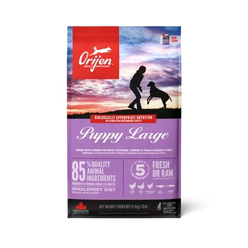 ORIJEN Dog Puppy Large 11,4kg - Whole Prey Hundefutter für große Welpen, natürlich und gesund mit 3% Rabatt für Stammkunden
