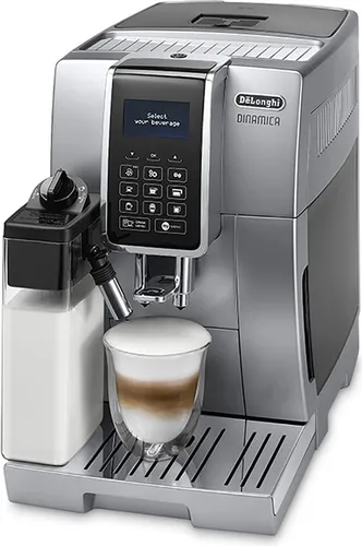 De'Longhi ECAM 356.77.S Dinamica Kaffeevollautomat - Kaffeevollautomat mit intuitivem Touch-Display und einzigartigem LatteCrema-System für perfekten Milchschaum.