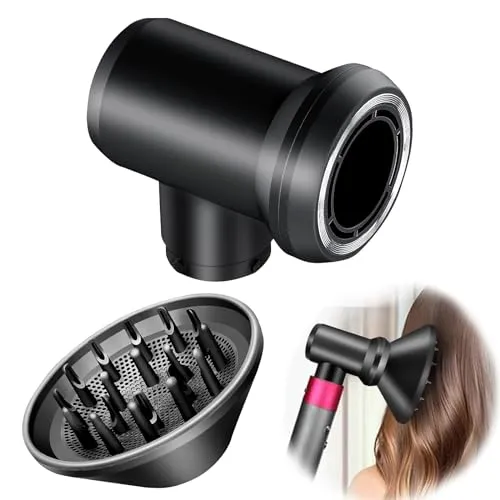 Diffusor und Adapter für Dyson Airwrap Styler - Diffusoren für Haartrockner, verwandelt den Dyson Airwrap in einen leistungsstarken Haartrockner für flauschige, frizzfreie Locken – einfach zu installieren und langlebig.