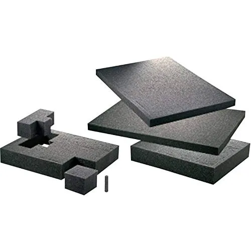 Berger & Schröter 60567 Schaumstoffzuschnitt, Schwarz, 300 x 300 x 10 mm