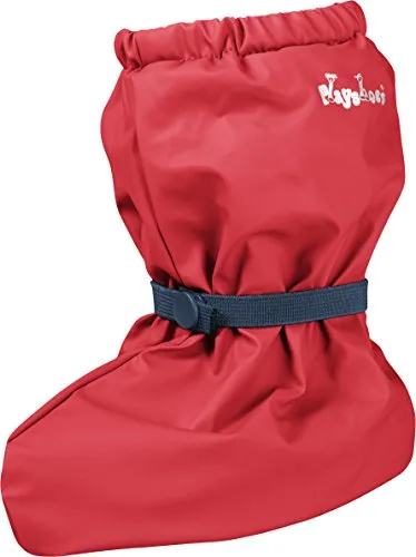 Playshoes Baby Regenfüßlinge mit Fleece-Futter, leichte Krabbel-Schuhe für Jungen und Mädchen, mit Playshoes-Motiv, Rot (Rot 8)Small