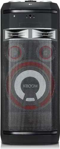LG Xboom OL100 Karaoke Lautsprecher 2000W - Tragbarer Bluetooth-Lautsprecher mit 2000 Watt, ideal für Partys, USB Recording, DJ- und Karaoke-Funktionen sowie beeindruckenden Lichteffekten.
