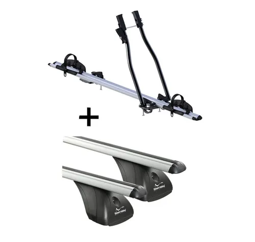 VDP Dachträger Set für Opel Astra K 5 Türer ab 2015 - Dachgepäckträger und Fahrradträger Set, ideal für den sicheren Fahrradtransport auf dem Dach. Hochwertige Aluminiumkonstruktion, einfache Montage und abschließbar für maximale Sicherheit.