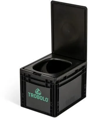 Trobolo BilaBox Trenntoilette - 9L, schwarz, ultraleicht und ideal für mobile Anwendungen unterwegs