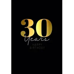 Skorpion Glückwunschkarte Geburtstagskarte - Zum 30.Geburtstag - Happy Birthday