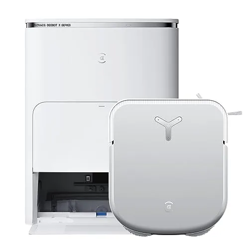 ECOVACS DEEBOT X2 OMNI - Saugroboter mit Wischfunktion 8000Pa, schlankes Design und selbstreinigende OMNI-Station für mühelose Reinigung