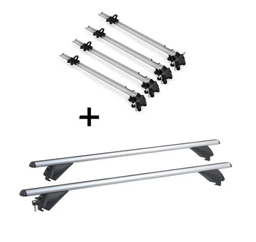 VDP Dachträger für Opel Astra J SW (2010-2015) mit Fahrradträger Bike Pro - Dachgepäckträger mit 4x Fahrradträger Bike Pro, aus leichtem Aluminium für maximale Stabilität und eine Zuladung von bis zu 90 kg, ideal für aktive Freizeitgestaltung.