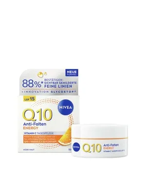 NIVEA Q10 Energy Tagescreme LSF 15, 50 ml - Die NIVEA Q10 Energy Tagescreme bietet eine erfrischende Pflege mit Lichtschutzfaktor 15. Die innovative Formel sorgt für ein strahlendes Hautbild und unterstützt die Haut mit Antioxidantien für ein jugendliches Aussehen.
