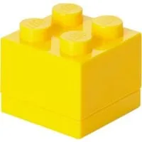 LEGO Mini Box 4 gelb, Aufbewahrungsbox