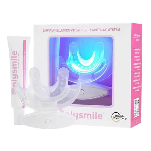 Onlysmile Zahnbleaching Set - Professionelle Zahnaufhellung für strahlend weiße Zähne - Zahnbleaching Set für schnelle und sichtbare Ergebnisse. Mit dem patentierten Decolor Effekt werden Verfärbungen sanft entfernt. Made in Germany und ideal für Zuhause.
