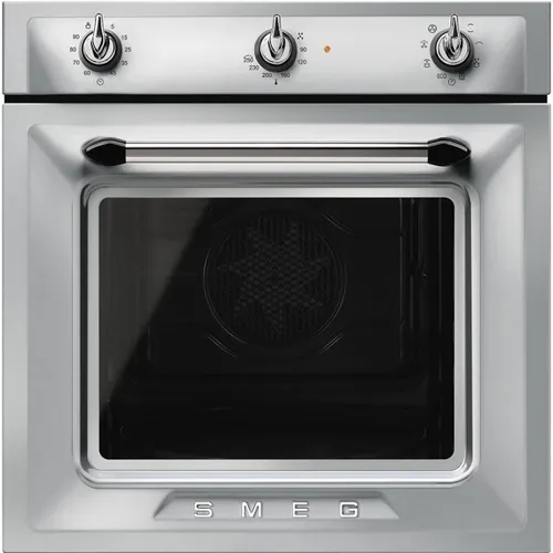 Smeg SF6905X1 Einbaubackofen, 60 cm, Edelstahl - Vollintegrierter Backofen mit Energieeffizienzklasse A, elegantes Edelstahl-Design und moderne Funktionen für perfekte Backergebnisse.