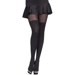 Merry Style Strumpfhose Damen gemusterte Strumpfhose MS 371 60 DEN 60 DEN (1 St) schwarz S