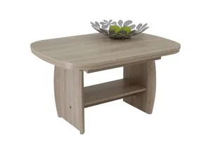 Mid.you Couchtisch Sonoma Eiche, oval & höhenverstellbar - Eleganter Couchtisch in Sonoma Eiche, ausziehbar bis 142 cm und höhenverstellbar, ideal für flexible Nutzung im Wohnzimmer.
