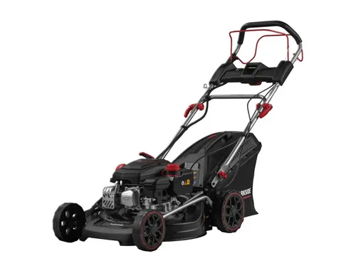 PARKSIDE PERFORMANCE® Benzin-Rasenmäher PPBRM 46 A1, 2,6 kW, 3,5 PS - Leistungsstarker PARKSIDE® Benzin-Rasenmäher mit 46 cm Schnittbreite. Ergonomischer Softgriff, 3 Mähfunktionen und komfortabler Radantrieb für müheloses Mähen auf bis zu 800 m².
