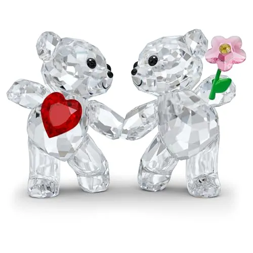 Swarovski Kris Bär Zusammen glücklich - Sammlerfiguren: Funkelndes Paar aus 867 Facetten, ideal als Geschenk zur Hochzeit oder zum Jahrestag.