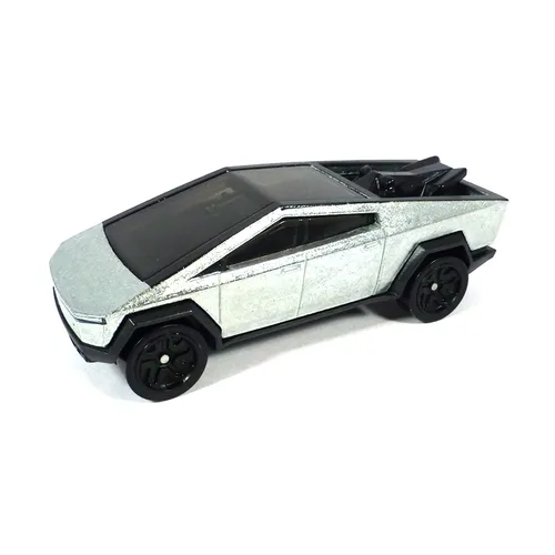 Hot Wheels HBG21 Tesla Cybertruck silber Maßstab ca. 1:64 ID Serie Modellauto