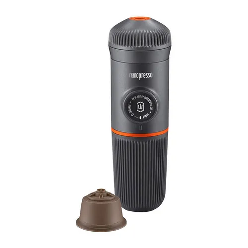 WACACO Nanopresso Tragbare Espressomaschine mit NS-Adapter - Kompatibel mit Nespresso Kapseln, manuell betrieben für perfekten Espresso überall