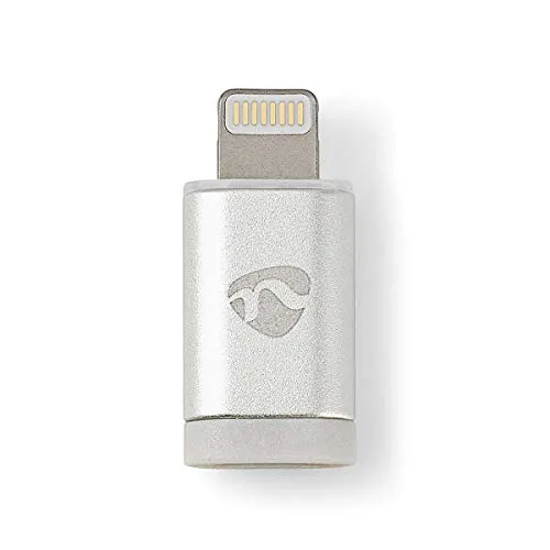 Nedis - Apple Lightning Adapter - Apple Lightning - USB Micro B Buchse - Vergoldet - Aluminium